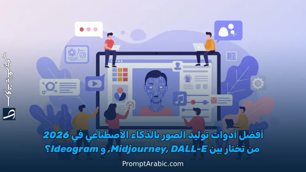 أفضل أدوات توليد الصور بالذكاء الاصطناعي في 2026: من تختار بين Midjourney, DALL-E, و Ideogram؟
