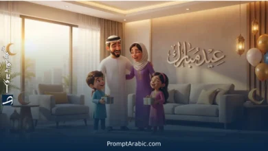 أفضل برومبتات تصميم تهنئة عيد الفطر بالذكاء الاصطناعي بطريقة احترافية