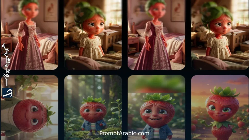 برومبتات جاهزة لإنشاء فيديوهات فريزيتا بأسلوب Pixar 3D